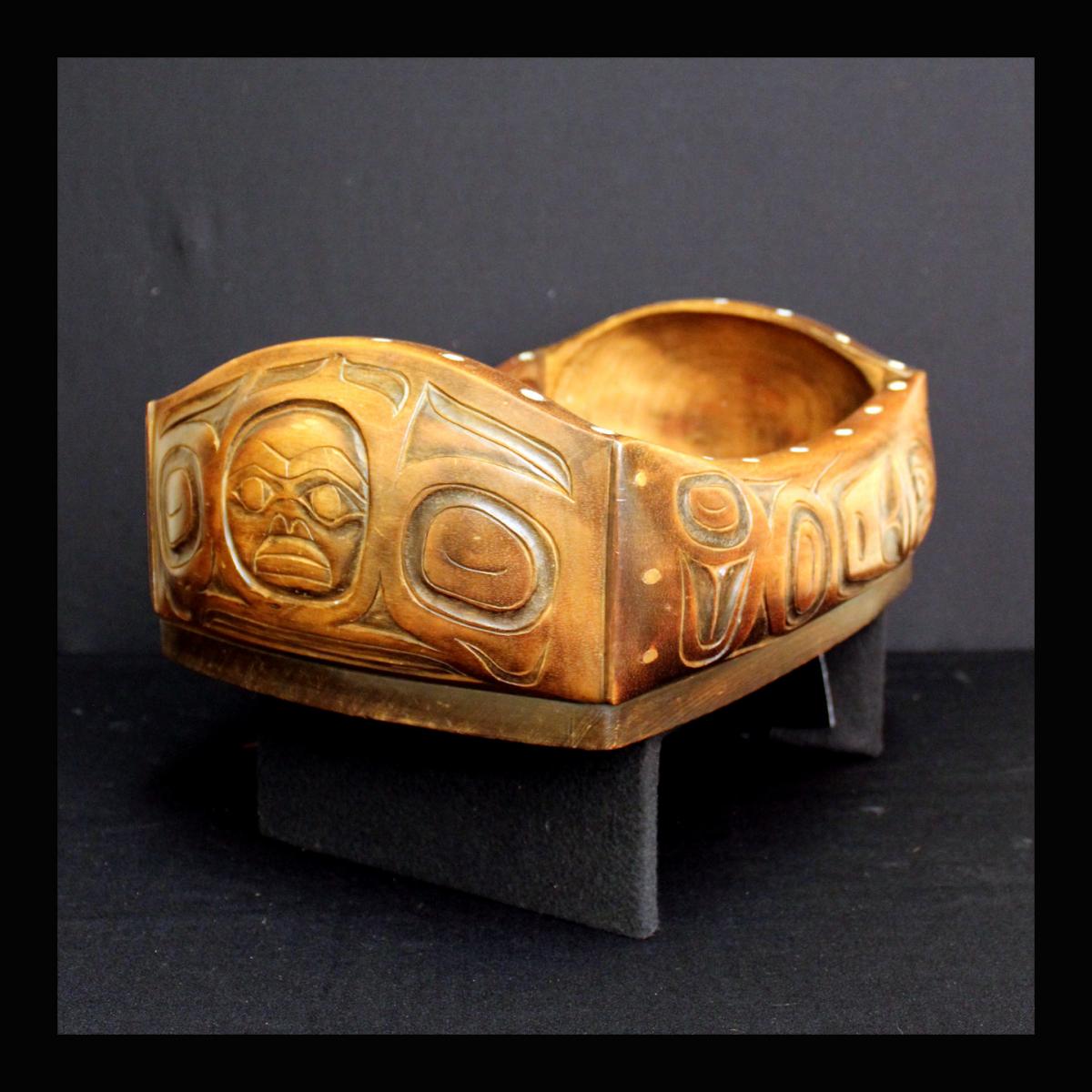 Carved Wood Feast Bowl