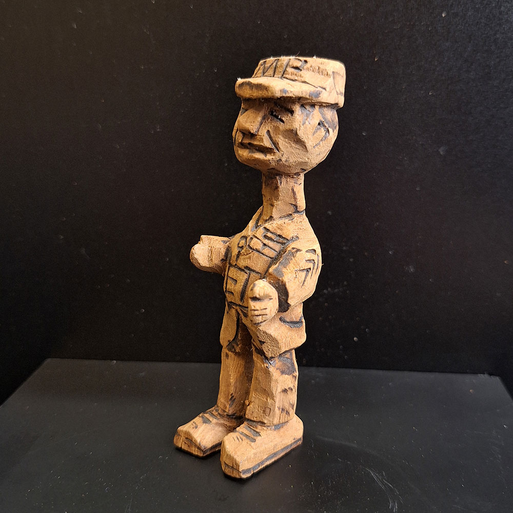 Bun Lucas Military Man Carving 