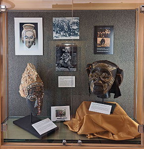 Thumbnail image - AFrican Masks in Doyle Library 