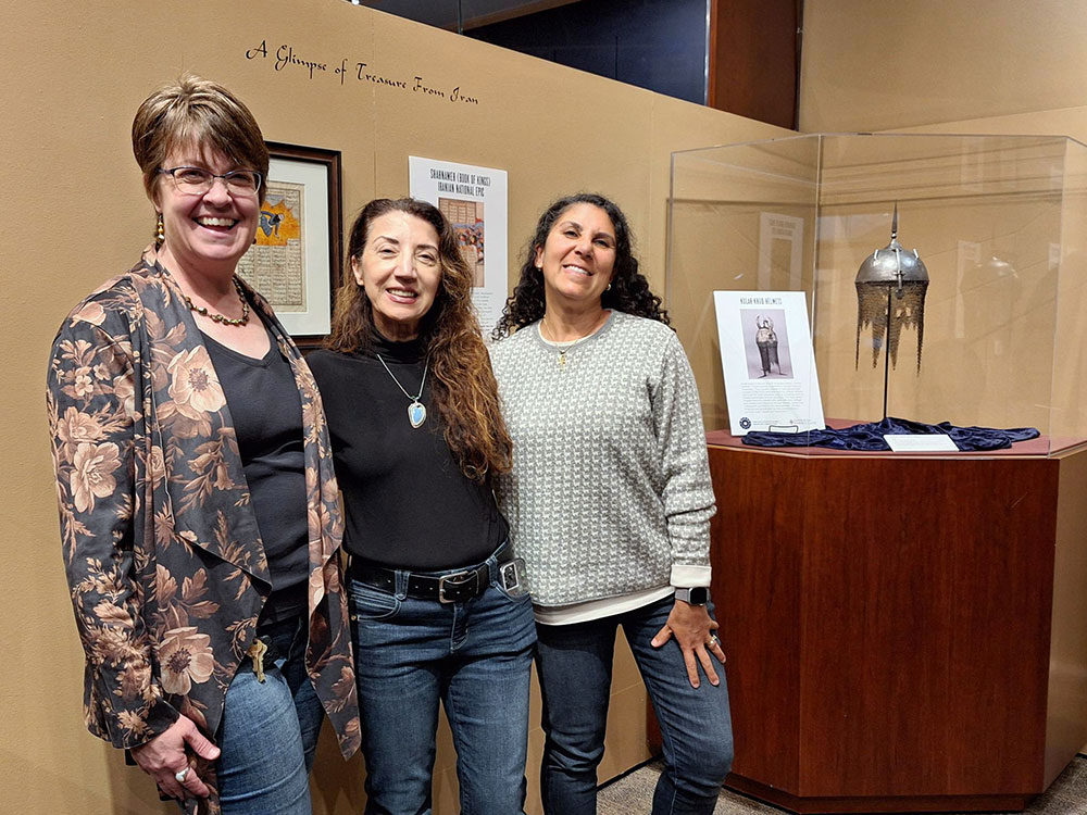 Photo of three SRJC employees who created this exhibit 
