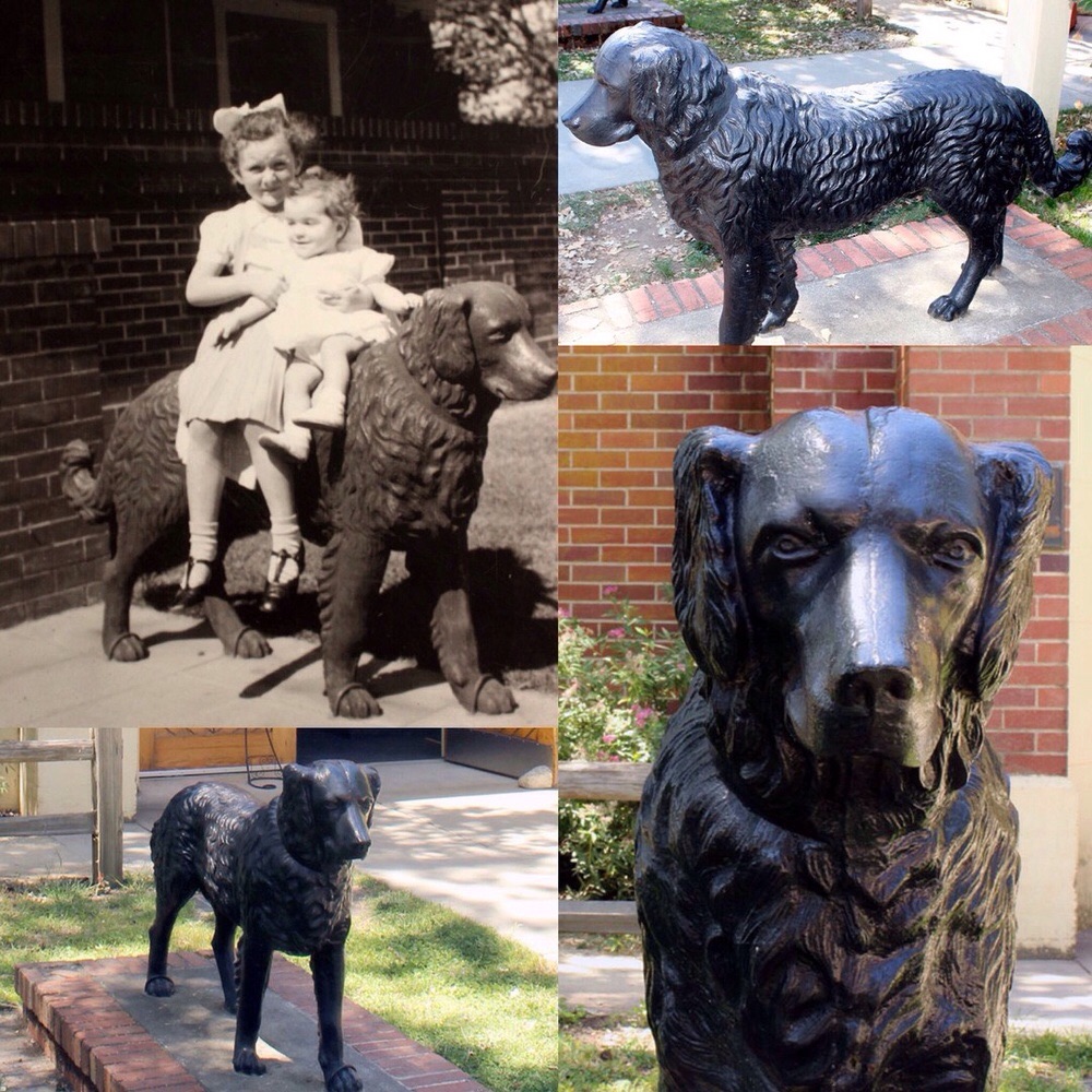 The Dog Sculptures outside the museum 