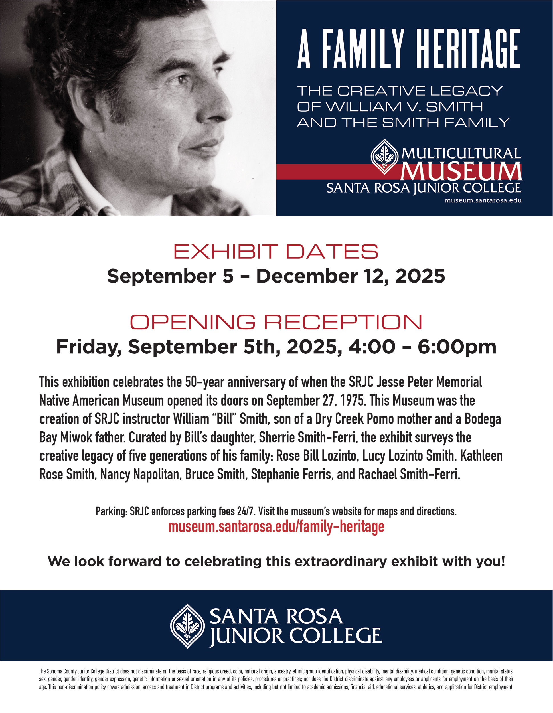 A Family Heritage Exhibit Flyer 