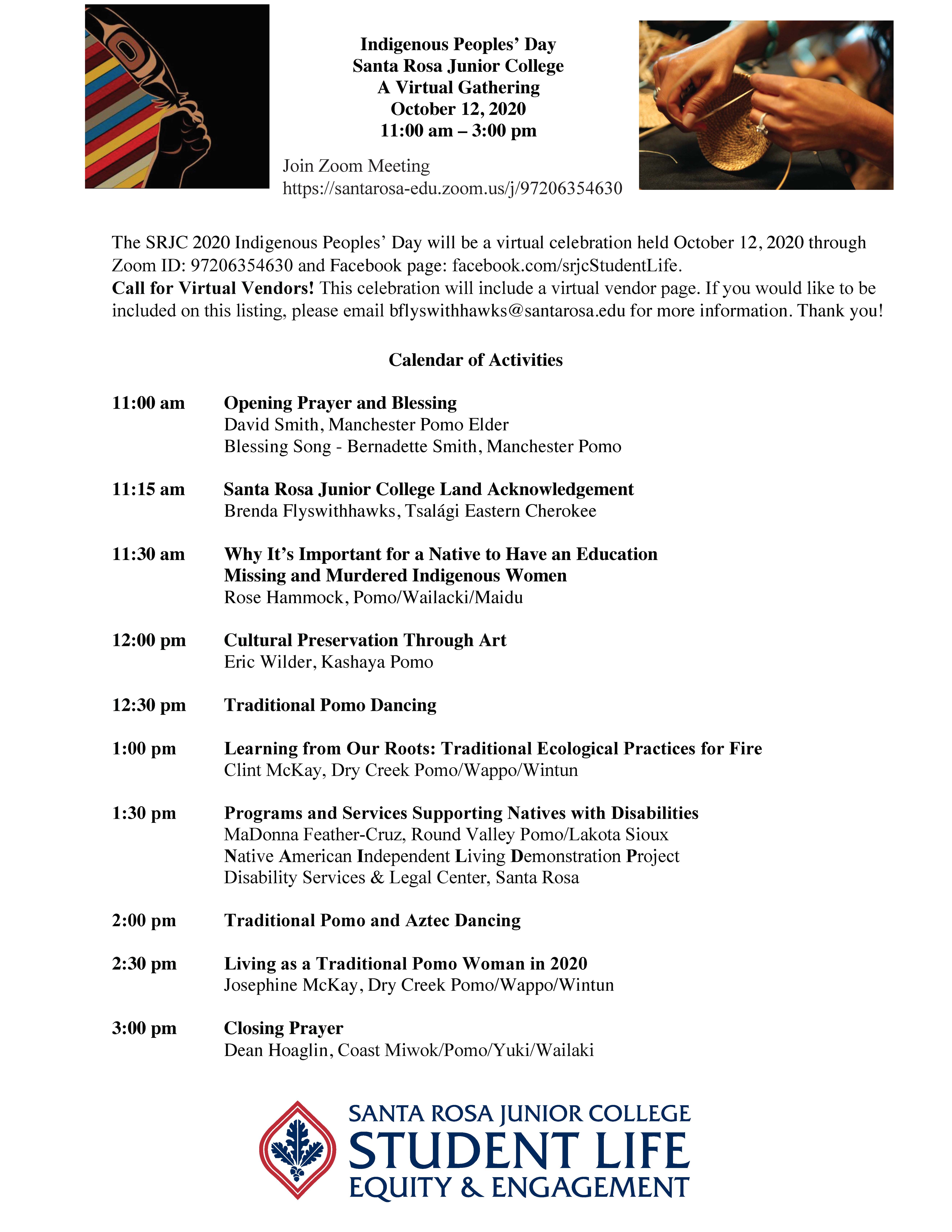 Indigenous Peoples Day 2020 Program