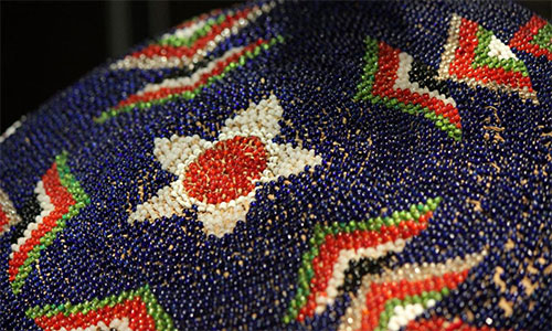 Beaded basket