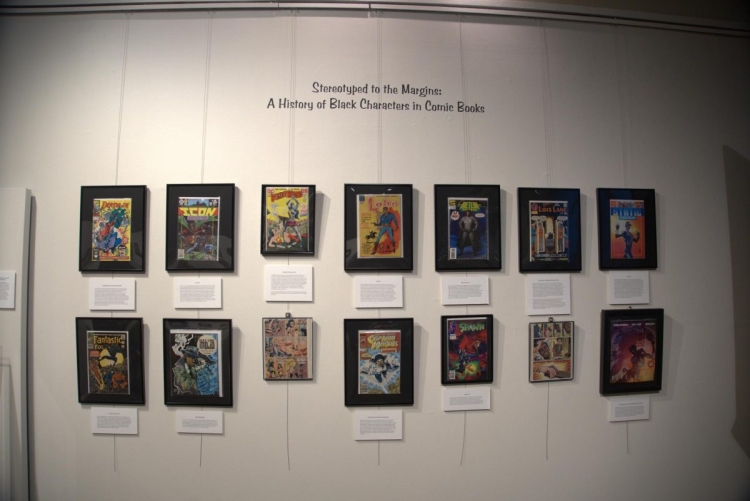 Dr. Eric Atkinson shares his collection of comic books featuring people of color and their representation across modern history at the SRJC Multicultural Museum.